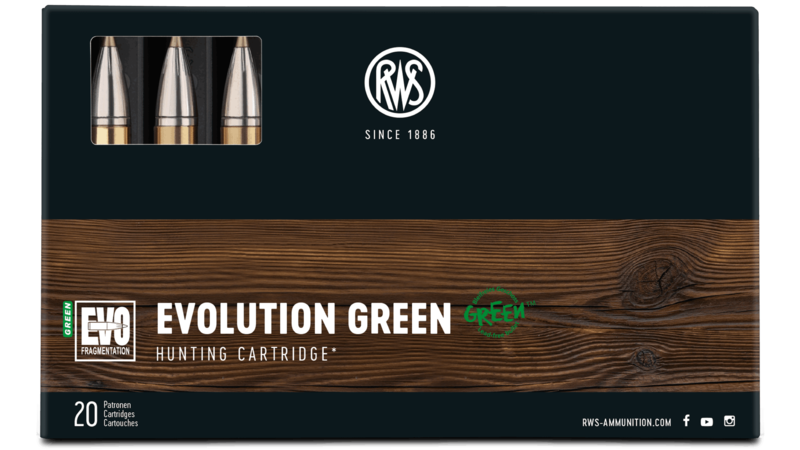 Kulové náboje RWS 9,3X62 EVOLUTION GREEN 18,8g