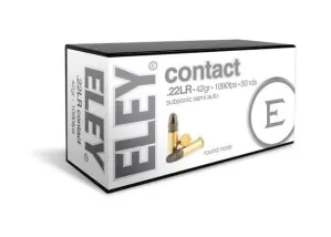 Náboje .22LR ELEY contact Subsonic Semi Auto