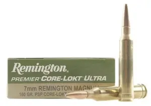 Kulové náboje Remington 7mm Rem. Mag. PSP CORE-LOKT ULTRA 160gr