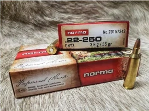 Náboje Norma .22-250 Rem Oryx 3,6g 55gr