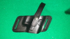 Pistolové pouzdro GLOCK 17/19 kožené opaskové