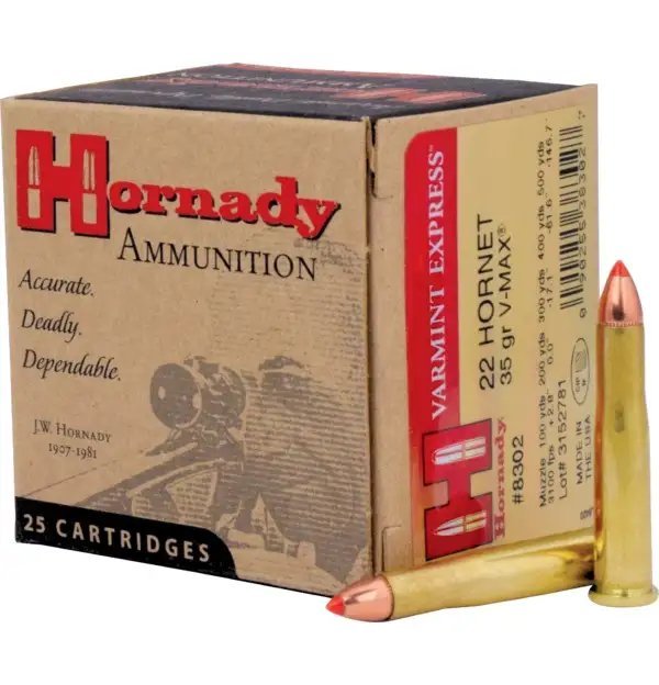 Kulové nabojeHornady, Varmint Express, .22 Hornet., 35GR (2,2g), V-MAX
