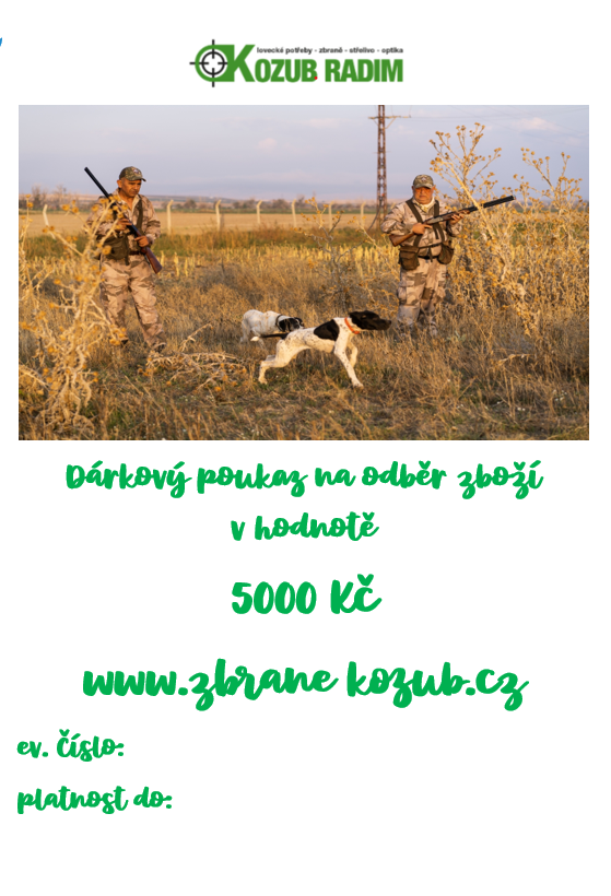 Dárkový poukaz 5000 Kč