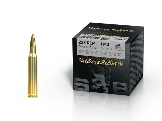 Kulové náboje SB 223 REM. FMJ Training 3,6g