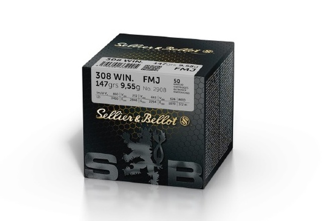 Kulové náboje SB 308 WIN. FMJ Training 9,55g