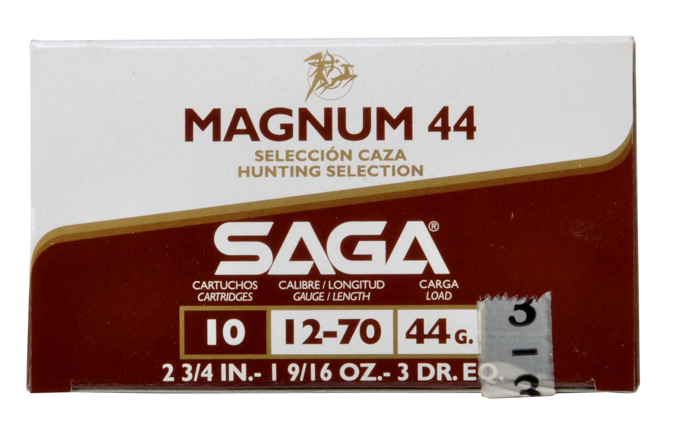 Brokové náboje SAGA MAGNUM 44 12/70 44g 3,25 mm a 3,5mm