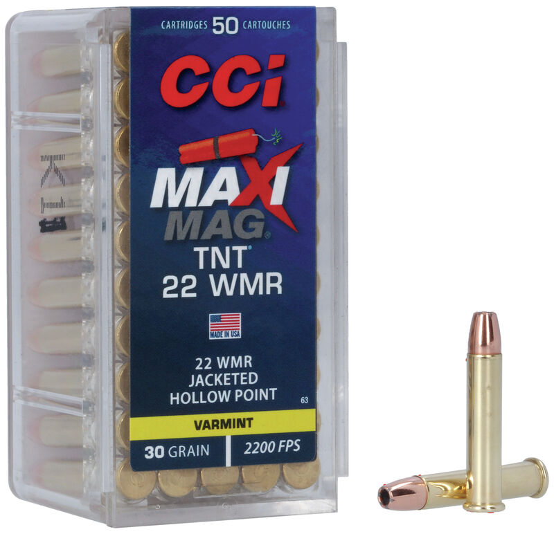 Náboje  22 WMR CCI Maxi-Mag TNT 30 Grain