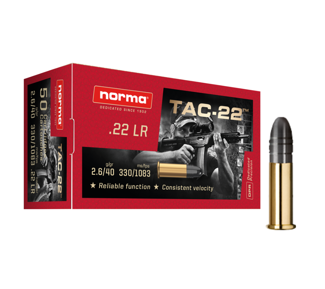 Náboje 22 LR NORMA TAC-22 40gr.