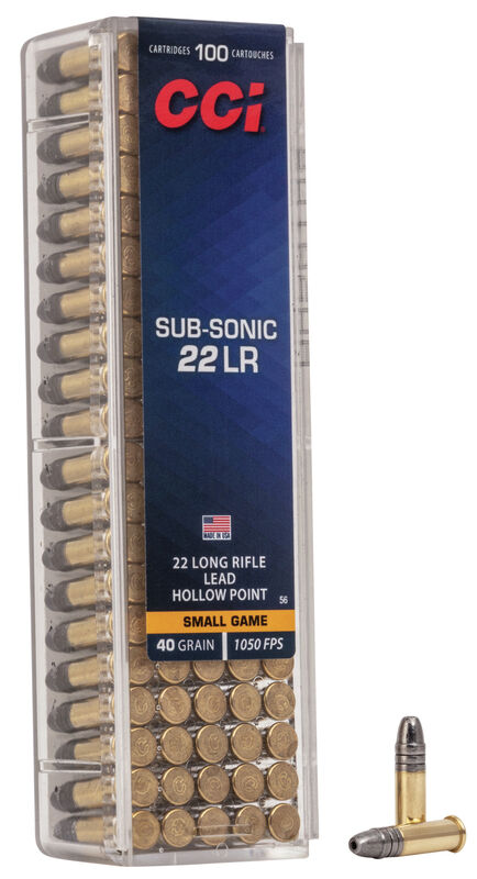 Náboje 22 LR CCI Subsonic HP 40gr.