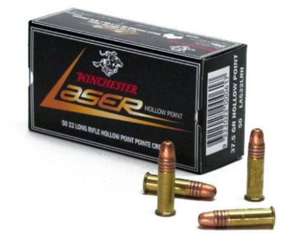 Náboje 22 LR Winchester LASER HP 37,5gr.