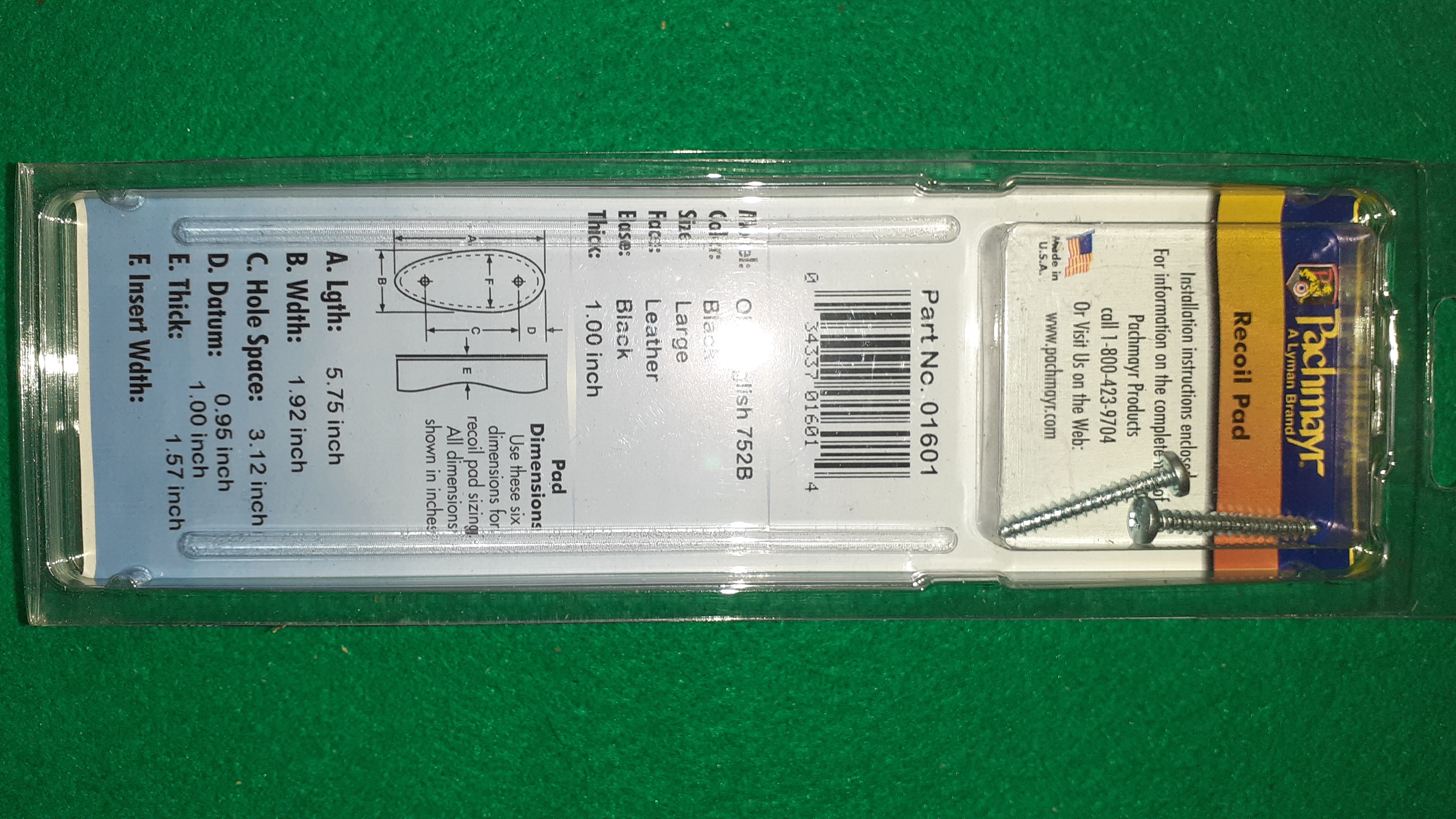 Botka PACHMAYR Premium Pad 752B OLD ENGLISH 1" velká černá