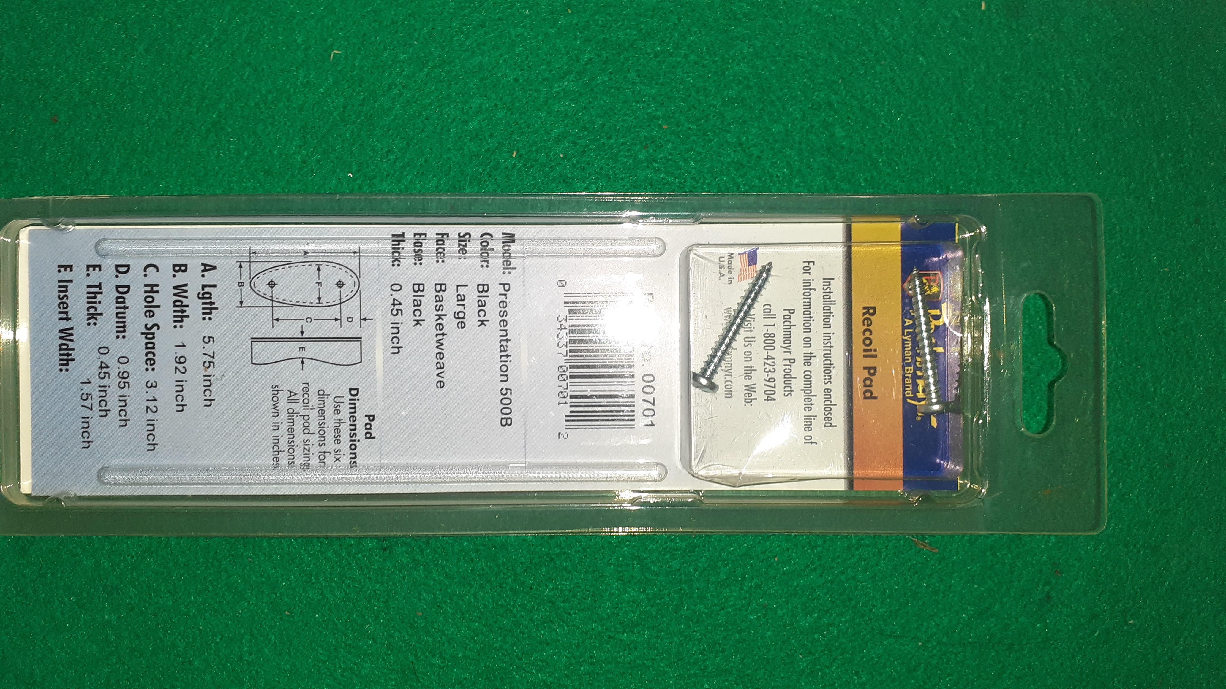 Botka PACHMAYR Premium Pad 500B OLD ENGLISH 0,45" velká černá