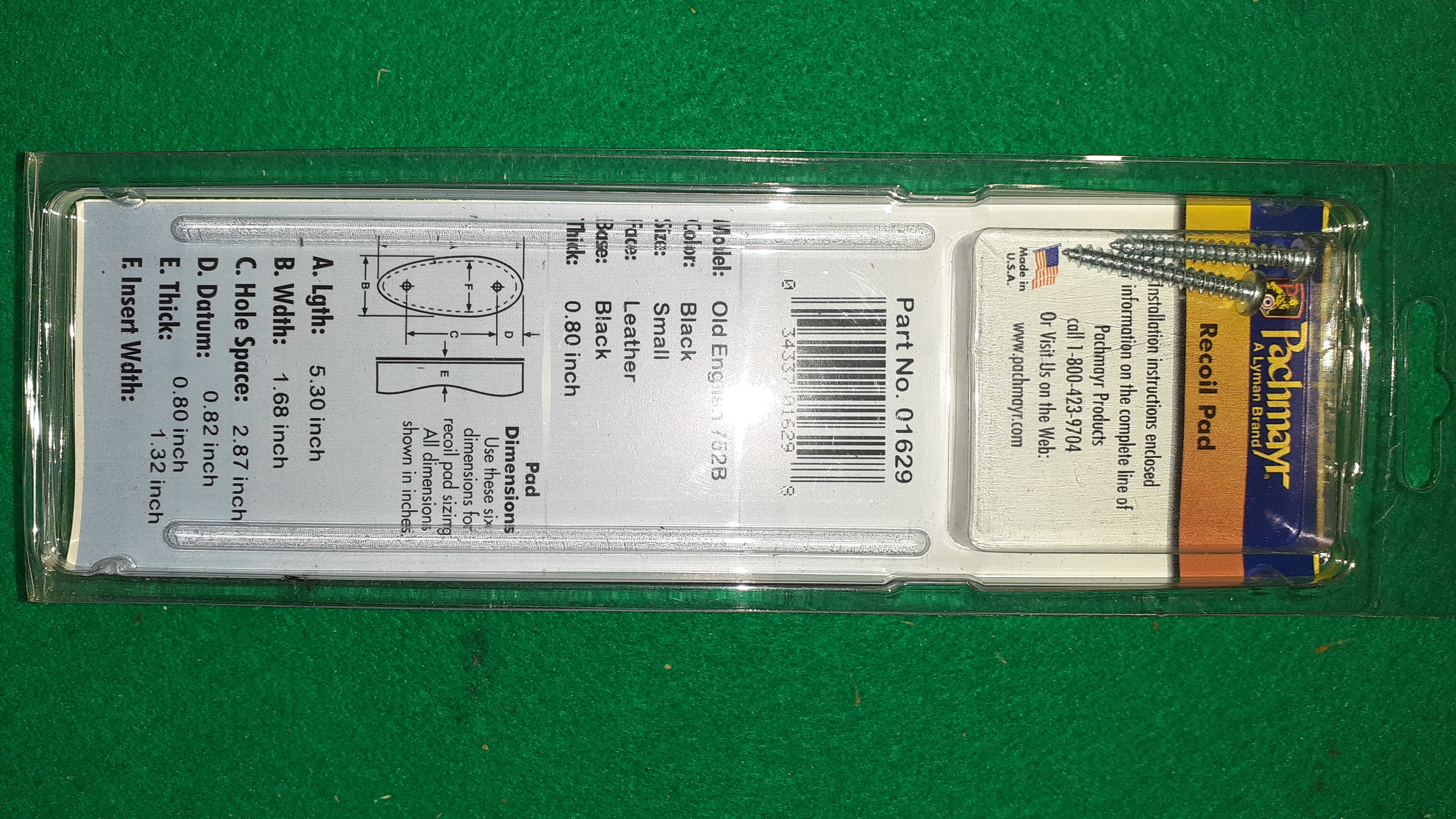 Botka PACHMAYR Premium Pad 752B OLD ENGLISH 0,8" malá černá