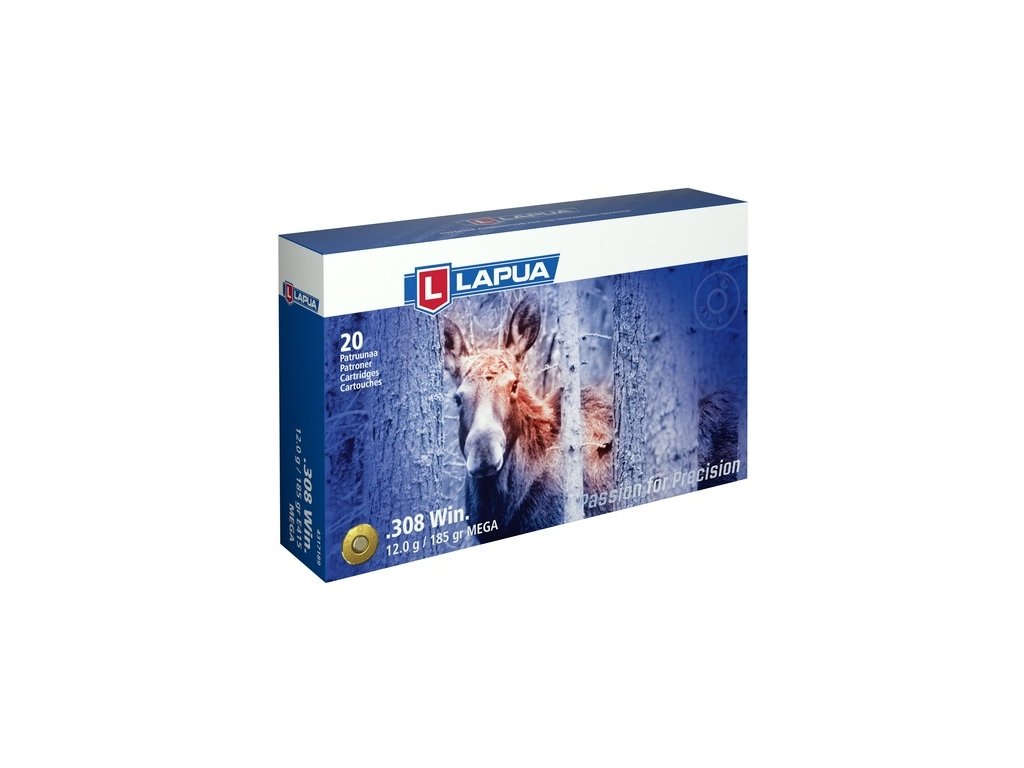 Náboje LAPUA 308W SP 12g 185gr.