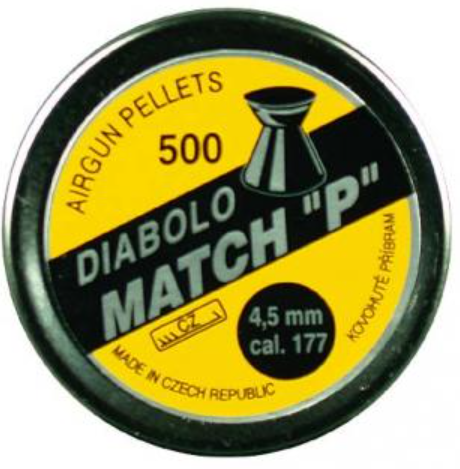 Diabolo MATCH "P" 4,5 mm