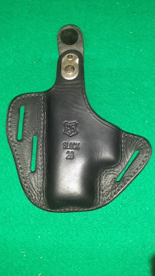 Pistolové pouzdro GLOCK 26 kožené opaskové