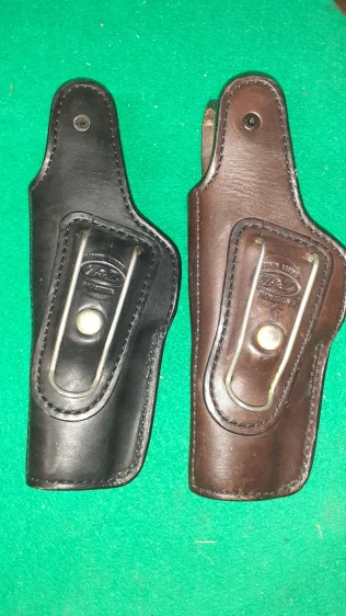 Pistolové pouzdro CZ75 s klipem kožené 