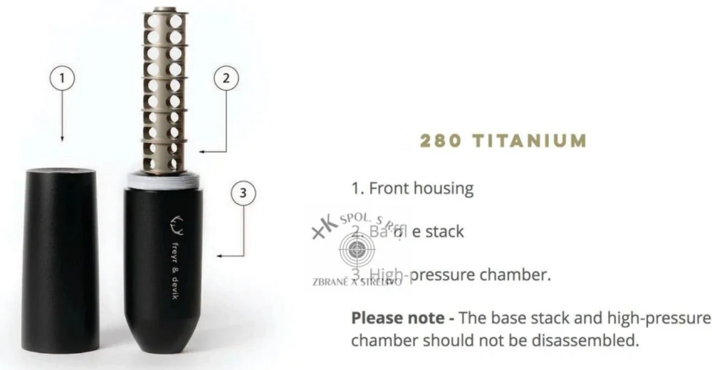 Tlumič Freyr & Devik 280 TITANIUM cal 6,5 M14