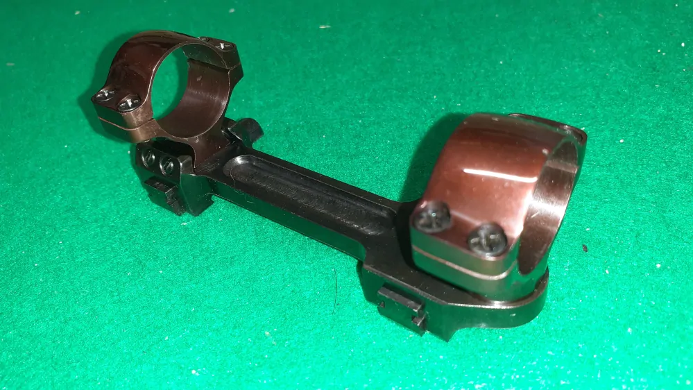 Montáž ocelová 1D pro CZ 451,452,455,457, nízká, oka 25 mm