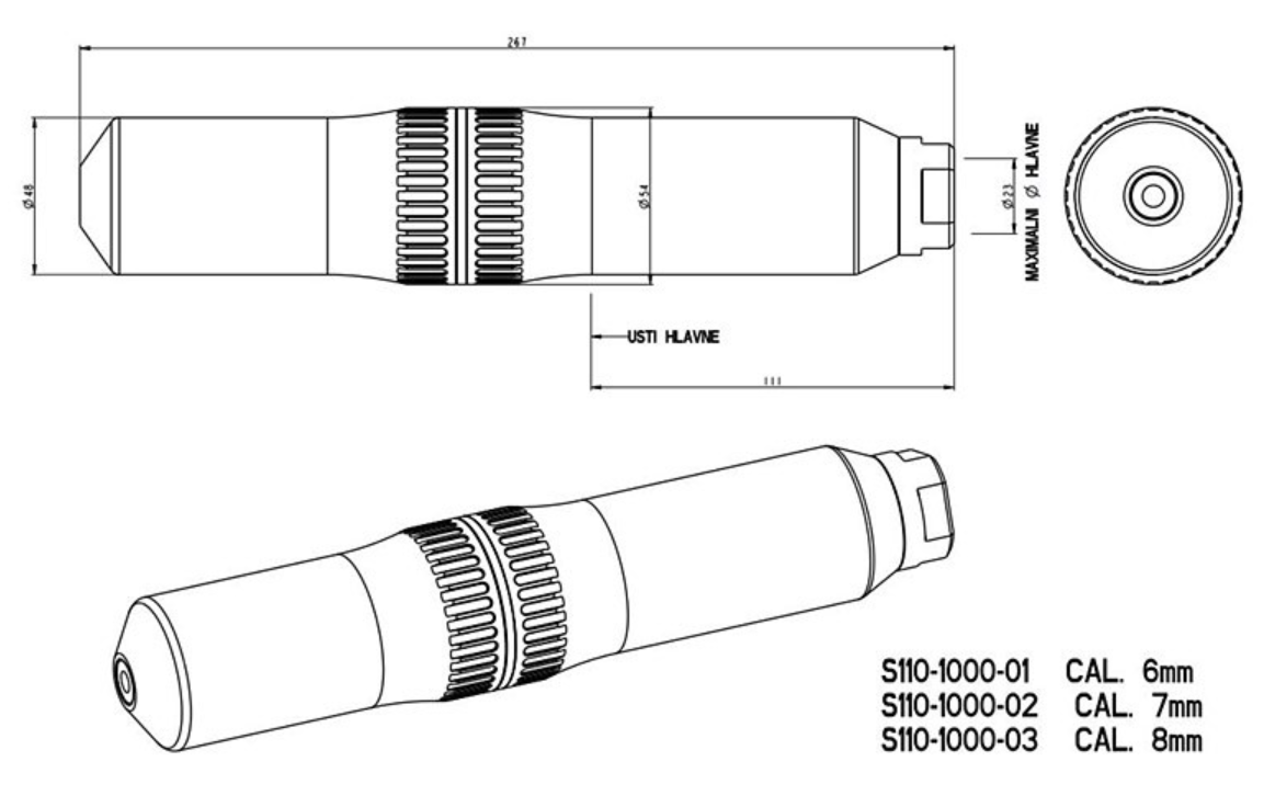 Tlumič JKN ráže .30 - 8mm M14